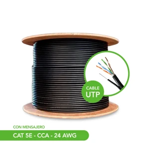 CABLE UTP CAT5E CCA EXT MENS* 305 METROS