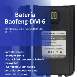 BATERIA DE LITIO* PARA RADIO BF-H5*