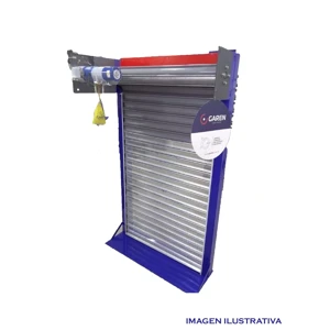 MOSTRADOR METALICO PUERTA ARROLLABLE BLA